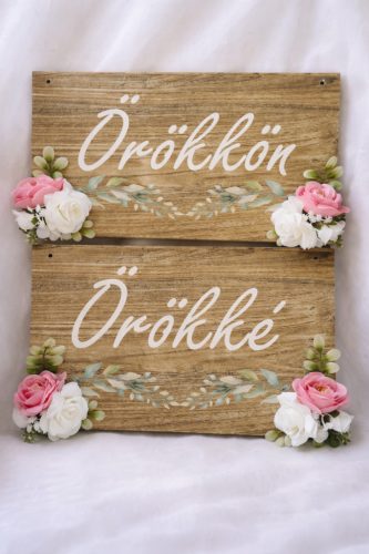 "Örökkön Örökké" fa tábla szett 