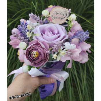 Lila kis örök csokor