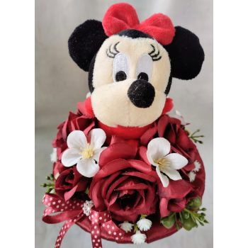 Minnie egeres ovis ballagási csokor 
