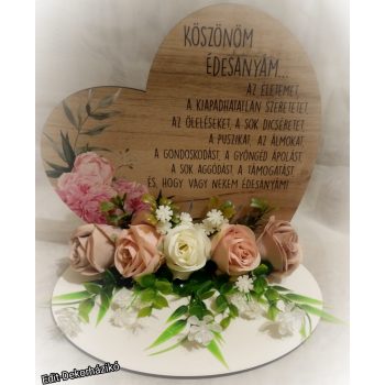 Talpas szív púder színben