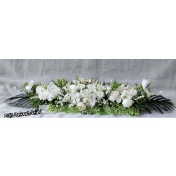 Fehér 80 cm-es főasztaldísz